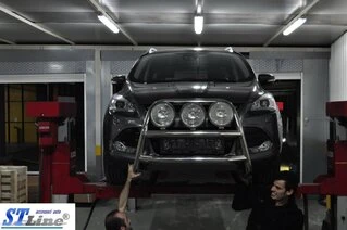 Кенгурятник WT018 (нерж.) для Ford Kuga/Escape 2013-2019 рр