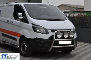 Кенгурятник WT022 (нерж.) для Ford Custom 2013-2022 рр