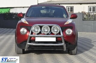 Кенгурятник WT018 (нерж) для Nissan Juke 2010-2019 рр