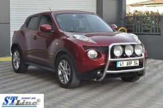 Кенгурятник WT018 (нерж) для Nissan Juke 2010-2019 рр