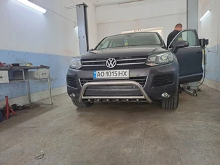 Кенгурятник WT003 (нерж) для Volkswagen Touareg 2010-2018 рр